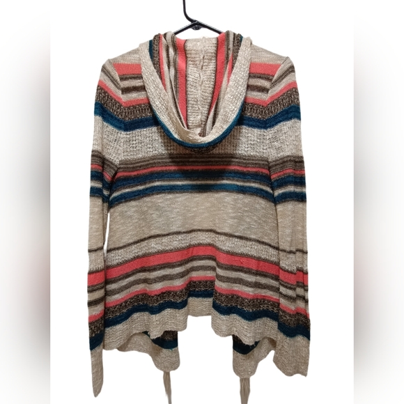 Full Tilt Multicolor Striped Cardigan - Picture 2 of 3
